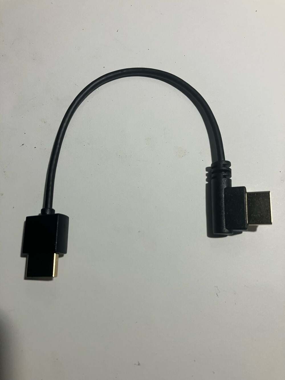 Canfon HDMI HD Video Cable CF-HD-L-20 Straight to Left Bend 20 cm
